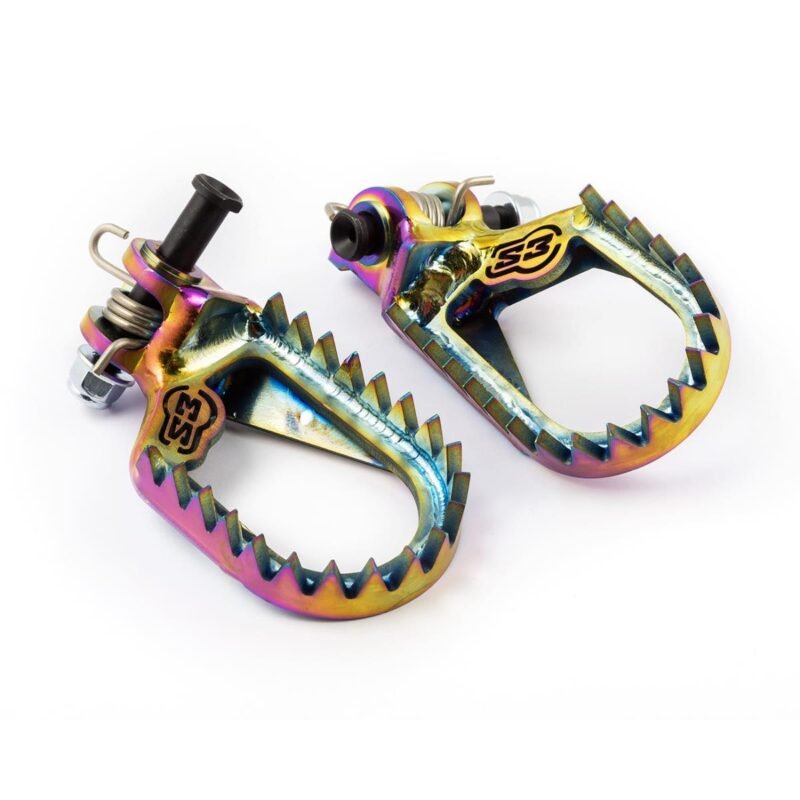 S3 TITANIUM FOOTPEGS RAINBOW SHERCO