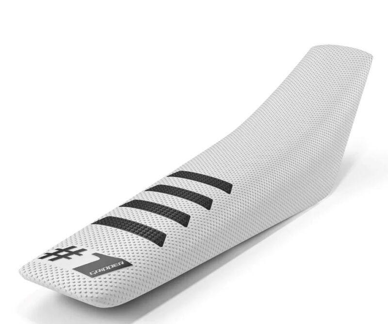 KK938 RIBBED Seat Cover - White/Black