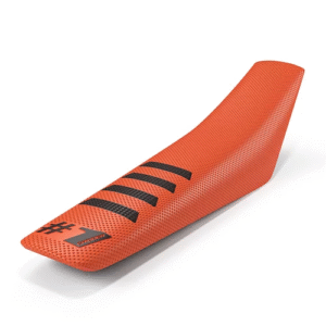 KK953 One Gripper Seat Cover - RIBBED Orange/Black
