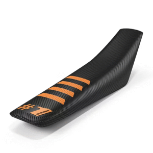 KK959 One Gripper Seat Cover - RIBBED Black/Orange