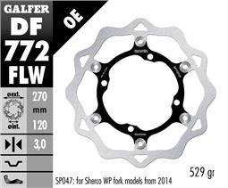 Galfer DISC WAVE FLOATING (C. STEEL) 270x3mm