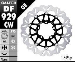 Galfer DISC WAVE FLOATING COMPLETE (C. ALU.) 320x5