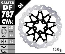 Galfer DISC WAVE FLOATING COMPLETE LEFT (ALU. C.)