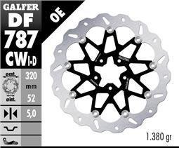 Galfer DISC WAVE FLOATING COMPLETE RIGHT (ALU. C.)