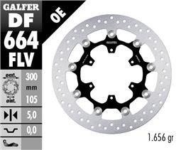 Galfer FRONT ROUND DISC FLOATING 300x5mm BMW F800S