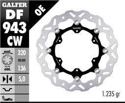 Galfer KTM 790/890 front DISC WAVE FLOAT 320x5mm