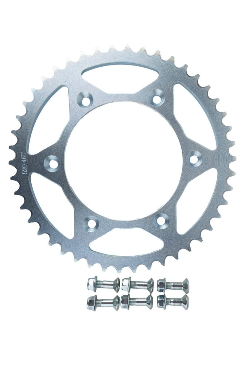 Steel Rear Sprocket + Bolts Steel Rear Sprocket + Bolts